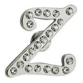 Rhinestone Letter Z Pin